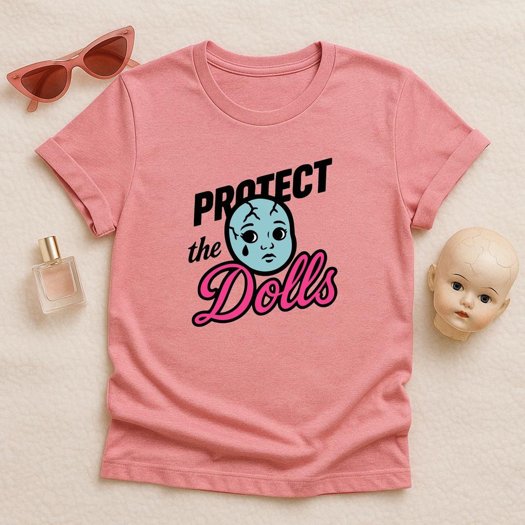 Protect The Dolls Shirt Trans Rights Pride Tee LGBTQ Ally Doll Face Equality Top