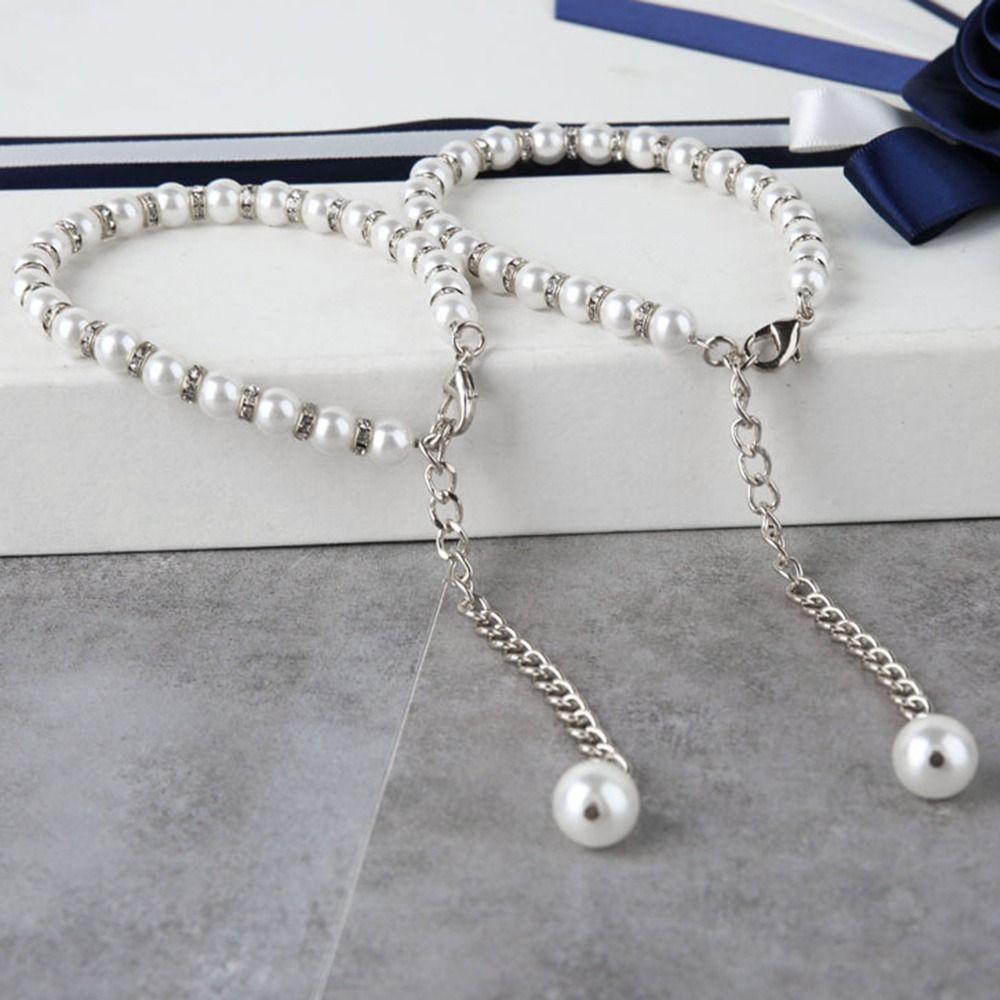 1Pair Women Shoelaces For High Heels Pearl Heels Band Shoe Belt Ankle Holding Loose Anti-skid Bundle Tie