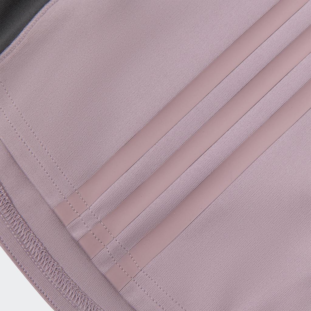 Adidas Sleeveless Zip-Up T-Shirt Color Block Quick-Dry Half-Zip Sports Casual Women Tops Purple Pink JP2904