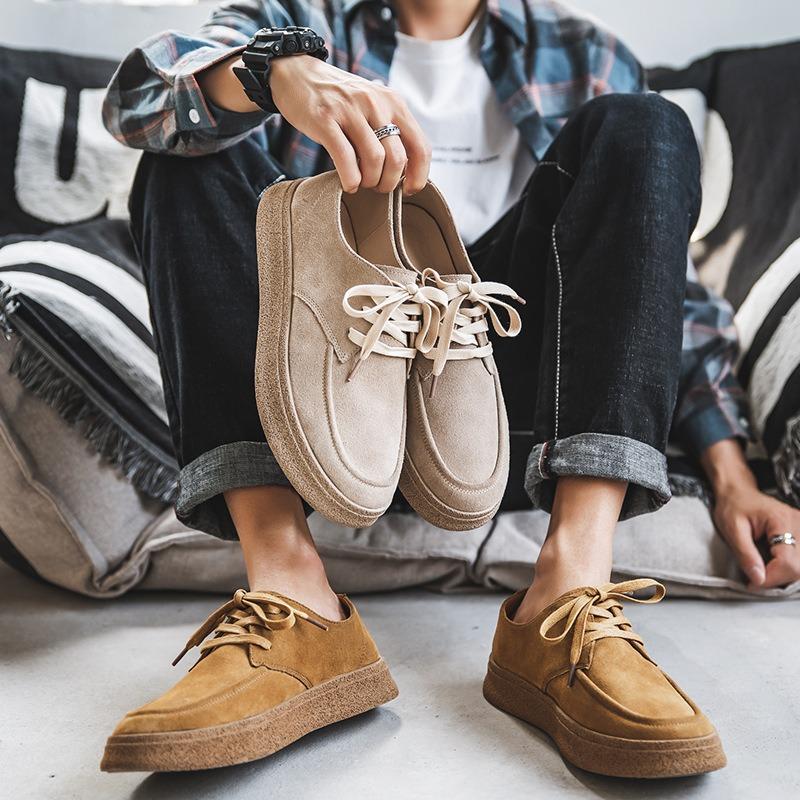 2688 Martin Shoes Men's Summer Men's Shoes Trendy Shoes Versatile Shoes Low-top Boots Casual Retro Leather Shoes British Tooling Shoes