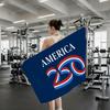 FREEDOM America 250th Anniversary Towel Quick Dry Absorbent Beach Towel for Sports, Fitness, Swimming and Outdoor Activities