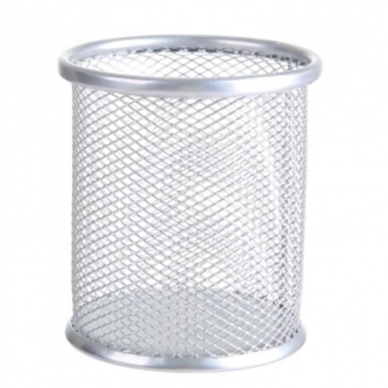 Multifunction Round/Square Mesh Pen Pot Multicolor Pen Holder Desk Tidy Stationery Organiser Pencil Storage Stationery Organiser