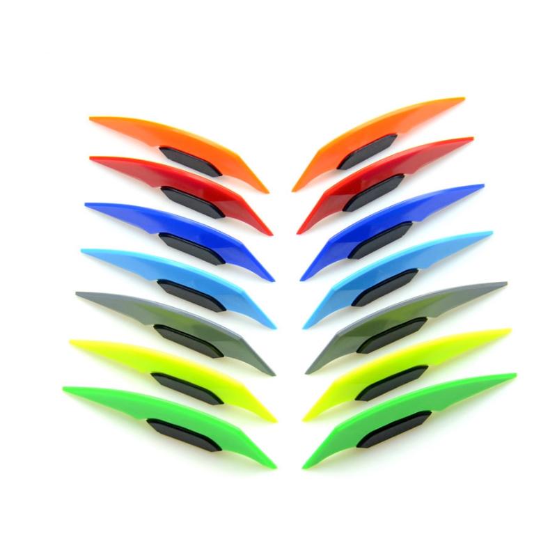 1Pair Motorcycle Front Fairing Winglets Side Spoilers Dynamic Wing Sticker Motorbike Decoration Winglet Sticker Moto Accessories