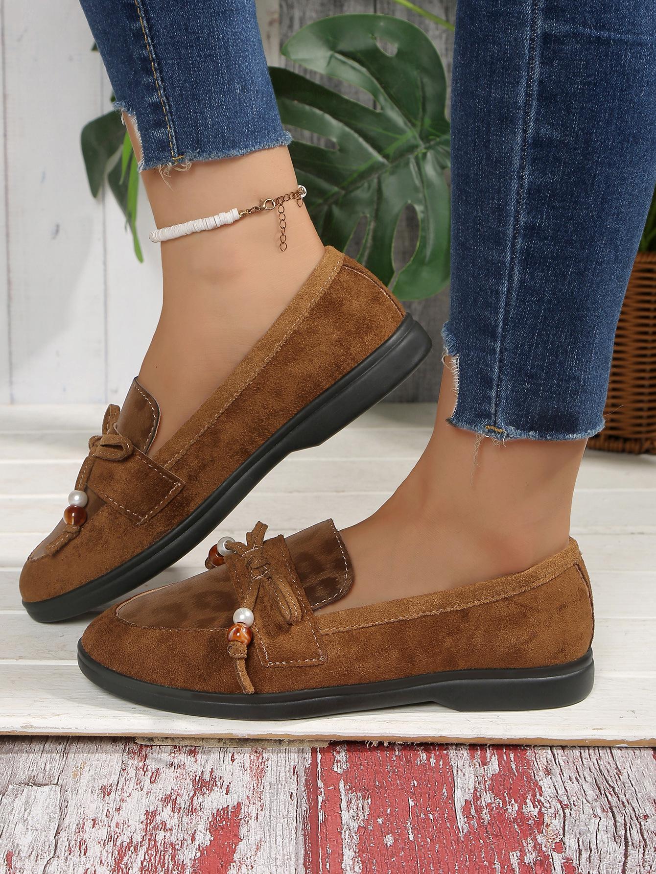 22 красивые новые тапочки Doudou туфли на мягкой подошве Birkenstock не утомляющие ноги маленькие кожаные туфли 36 коричневый