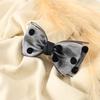 Dot Ribbon Automatic Hairpin (Gray)