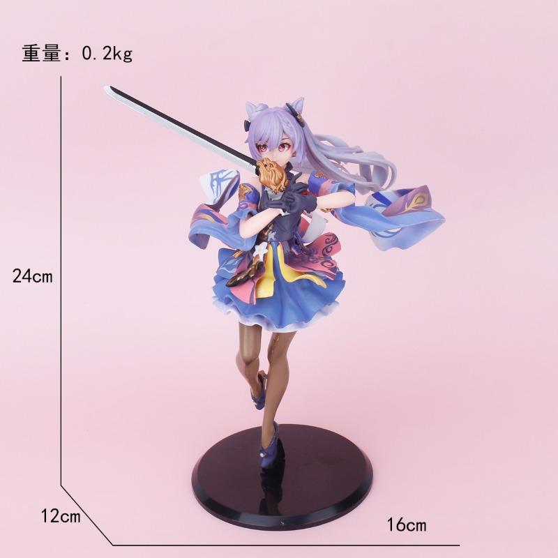 Yuan Shen Figur zweidimensionale Puppe Donner-General miHoYo Spielzeug Paimon schöne Frau Geschenkbox Kerry Paimon