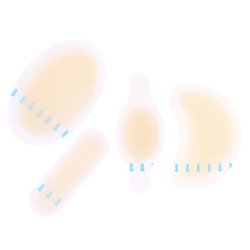 28Pcs Blister Plasters Invisible Hydrocolloid Gel Blister Bandages Blister Cushion Pad For Heel Foot Toe And Guard Skin