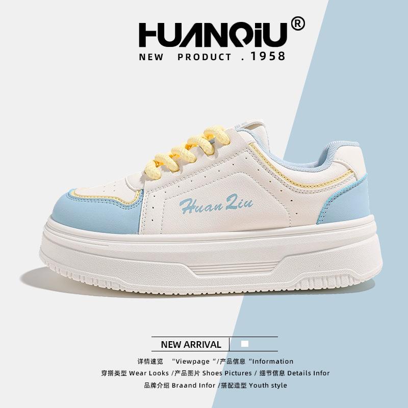 

Глобальные летние маленькие белые туфли высокой ценности женские KMJH6116 новые популярные женские туфли на платформе универсальные увеличивающие рост кеды 40