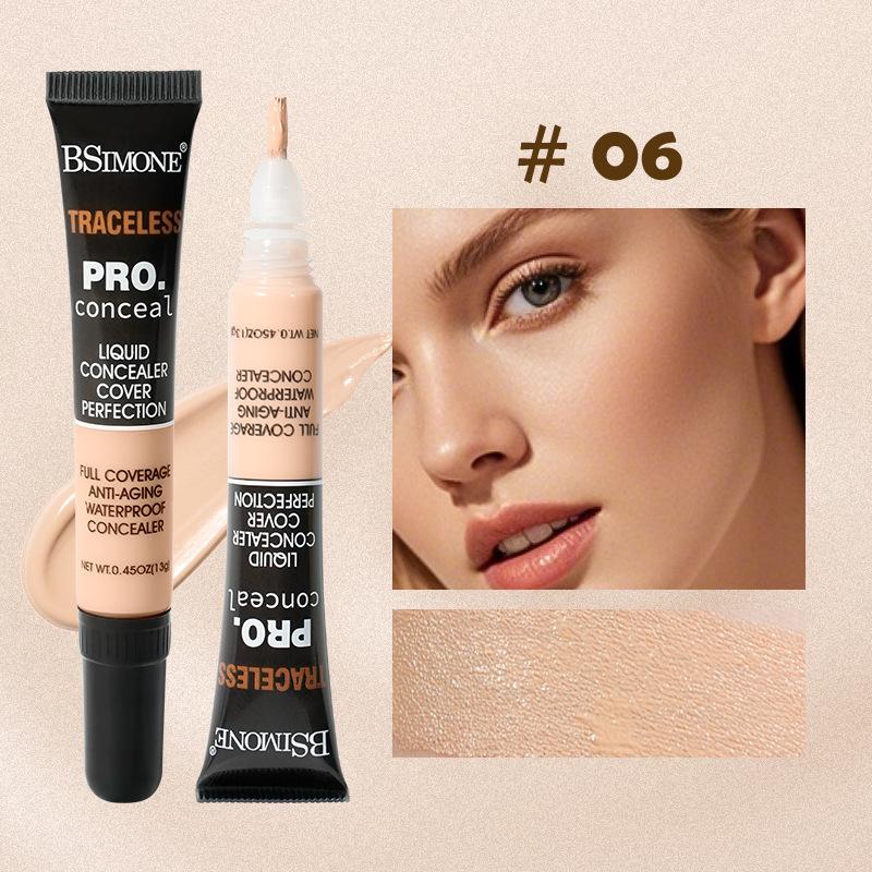 

Long-Lasting Waterproof Sweat-Resistant Concealer Foundation Non-Caking Covers Dark Circles Acne Spots Tattoo Concealer 6
