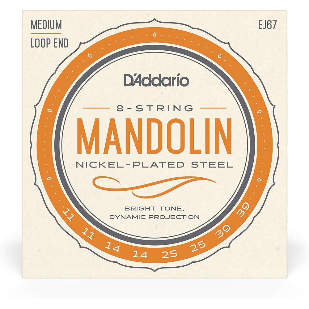D'Addario Daddario Mandolin String Nickel Medium .011-.039 EJ67 [Domestic Genuine]