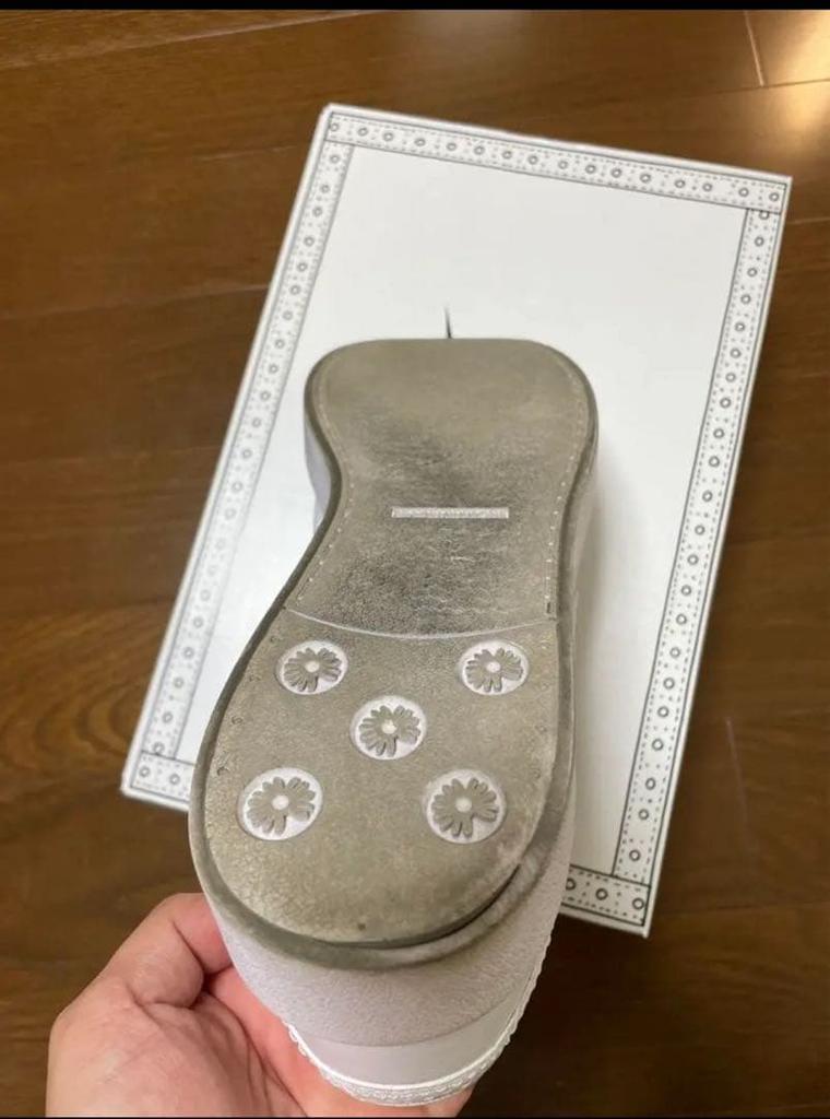 [USED] PEACEMINUSONE Leather Sneakers