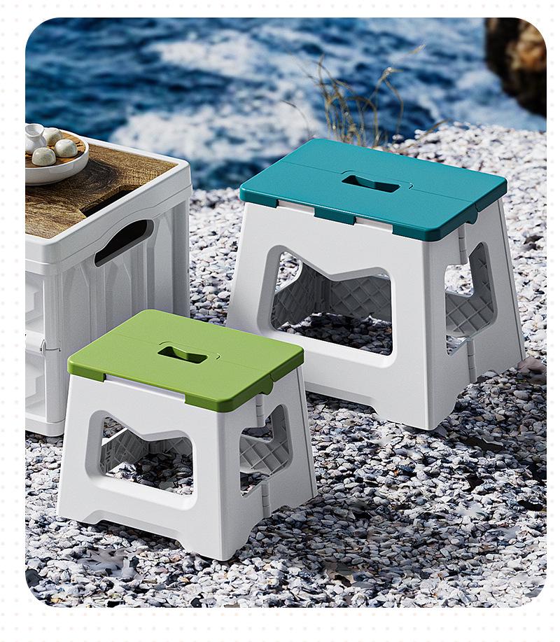 Portable Folding Plastic Stool for Outdoor, Home, Kids, Fishing, Camping, and Street Stalls