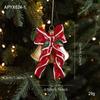 Red White Painted Christmas Ornaments Plastic DIY Christmas Tree Pendant Christmas Tree Hanging Ornaments
