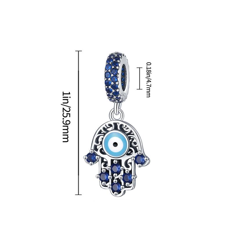 Charms Original Copper Blue Demon'S Eye Pendant Beads Fit Bracelet Diy Fine Gift Women Delicate Jewelry Accessory