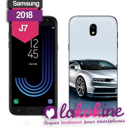 Coque Samsung Galaxie J7 2018 Bugatti Voiture Sport