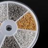 600Pcs/set Small Eye Pin Pendants Screw Eye Pins Jewelry Making 4x10mm 3 Colors