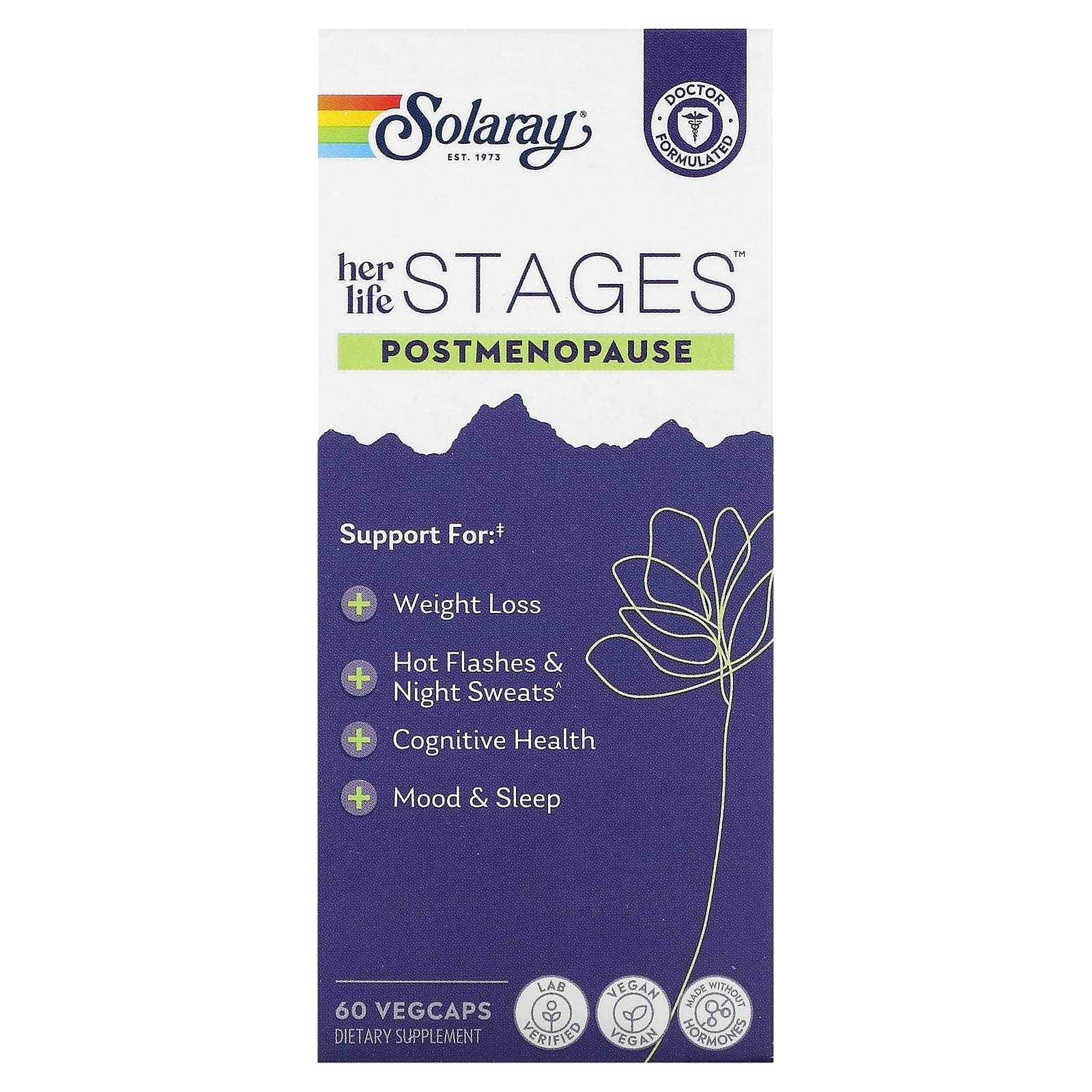 

Her Life Stages, Postmenopause, Veggie Capsules 60
