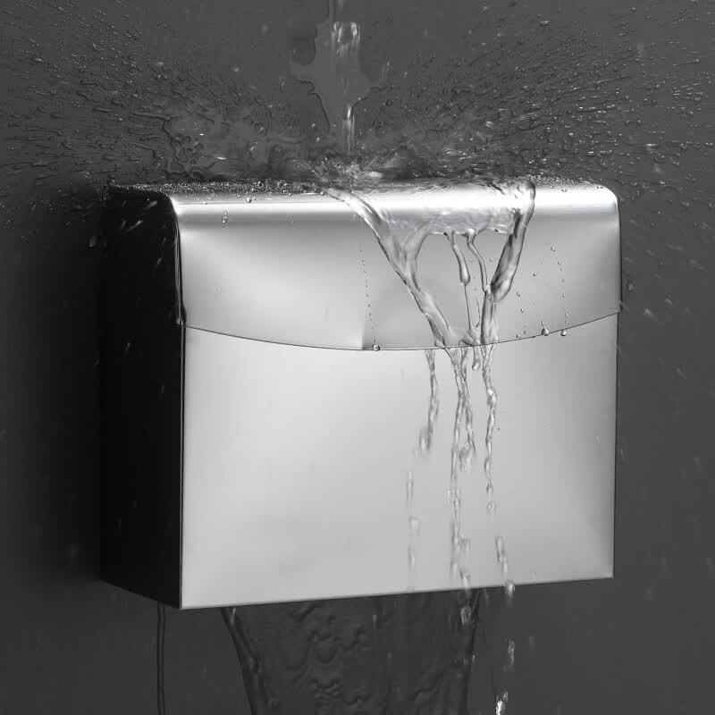 Jikemi Punch-Free Stainless Steel Waterproof Toilet Paper Holder