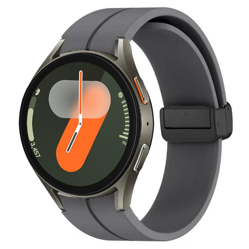Silicone Band for Samsung Galaxy Watch 7 FE 40mm 44mm Strap Smartwatchh Magnetic Buckle Wrist Bracelet Galaxy Watch7 Watchband
