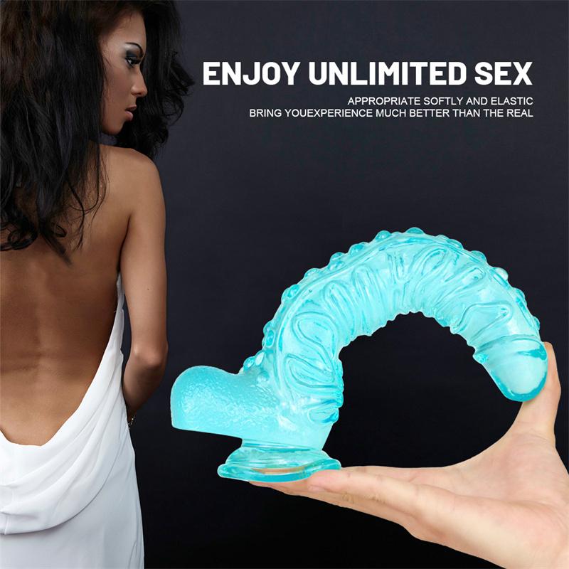 Allosaurus Female Simulation Dildo Crystal Transparent Dildo Adult Female Masturbation Stick