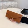 Wallet female long model new Korean version simple thin large capacity multi-card position folding card bag wallet clutch bag