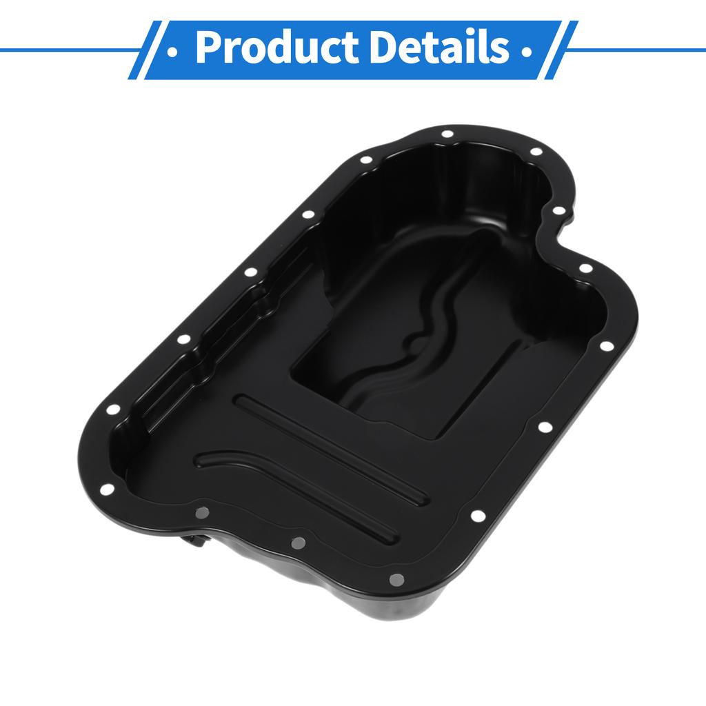 X Autohaux 1 Pc No.215102C000 Engine Oil Pan for Hyundai for Genesis Coupe Iron Black