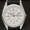 RELÓGIO SEIKO 5 AUTO 6309A VINTAGE REFORMADO JAPÃO MASCULINO D/D BRANCO 556a-a277001-9