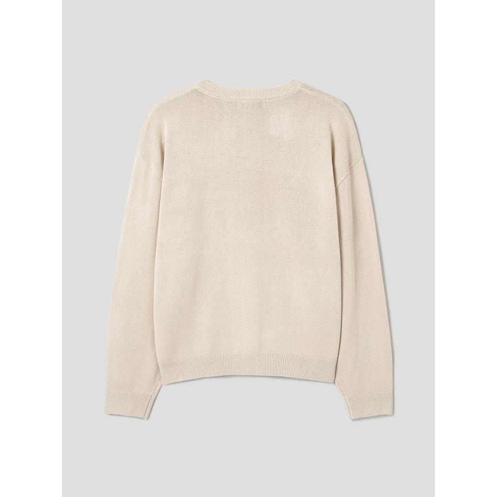8seconds Project (Ww6) Round Button Cardigan Ivory