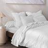 4-piece Percale Cotton Sheet Set "Julian" for Bed 140 X 190 Cm Pure Cotton - Julian Snow -