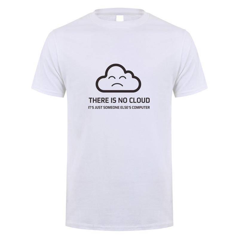 Mode Neu Es gibt keine Wolke Es ist nur der Computer eines anderen T-Shirt Kurzarm Baumwoll-T-Shirt Jungen Oberteile T-Shirt OT-848