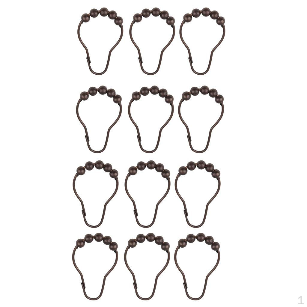 Кольца для душевой шторки Конструкция закрытия Три цвета 01