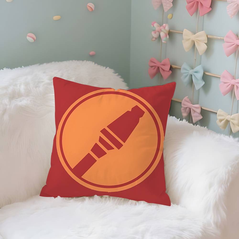 Game-T-tF2-Engineer-Explorer Red Blue TeamS Cool Throw Pillow Covers Pattern Cushion Cover Suitable For Sofa Bedroom Car Pillow