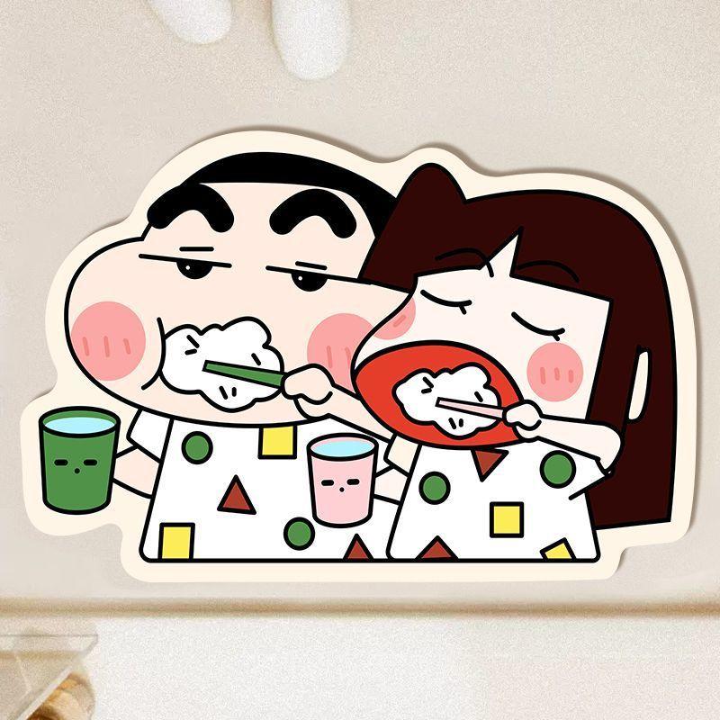 Cartoon Xiaoxin Diatom Mud Floor Mat Bathroom Door Absorbing Quick-drying Floor Mat Bathroom Wear-resistant and Easy-to-maintain Anti-slip Mat
