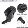 Windshield Washer Nozzle for Toyota Tacoma 2005-2015 Front W/ 3 Pcs Y Hose Connector Car 8538144010 Black Plastic 1 Set
