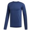 T Shirts Men's Dark Blue Crew Neck Moderate FL1527