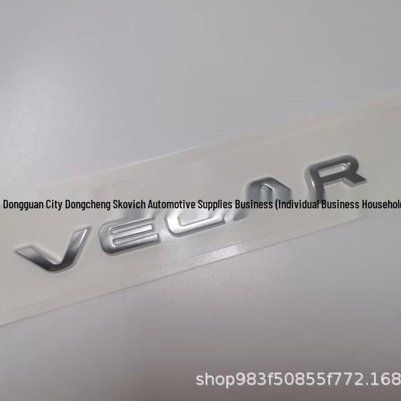 Land Rover Range Rover Velar Vysoce Specifikovaná Samolepka s Znakem na Zadní Kufr - Nápis VELAR.