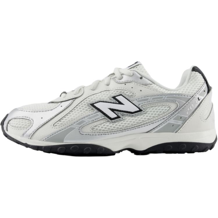 New Balance 204L Low top Kids Lifestyle Shoes White Silver Unisex G204L1MN 37.5