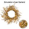 Artificial Wheat Wreath Multifunctional Exquisite Front Door Harvest Wreath Decor for Home