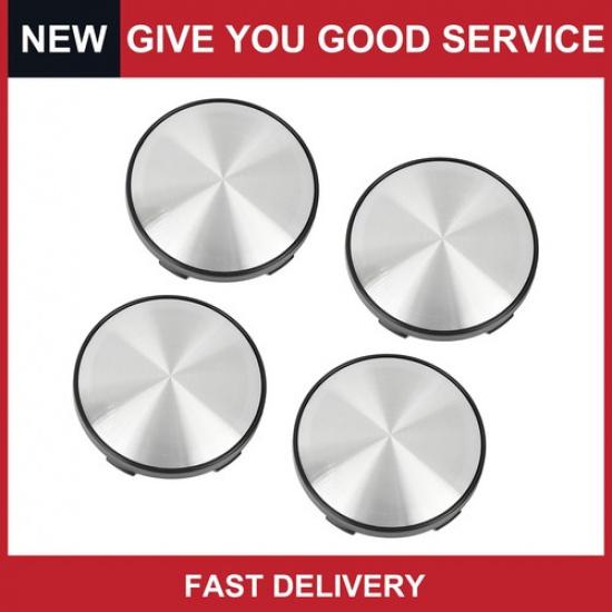 Universal 60mm Dia Black 5 Clips Car Wheel Center Tyre Hub Caps Cover Pack of 4