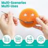 Sponges Dish Scrubber, Non-Scratch Multi-Functional Color Sponge, Temperature Controlled Cleaning Pads, Dishwasher Safe for Kitchen, Bathroom