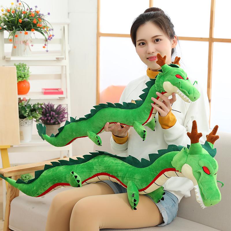 80/100cm Shenron Dragon Stuffed Anime Plush Toy Plushies Earth Dragon Doll Home Decor Cosplay Props Christmas Gift