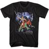 He-Man die op Battlecat aanvalt Heren T-shirt Kasteel Grayskull Masters of the Unive Unisex T-shirt
