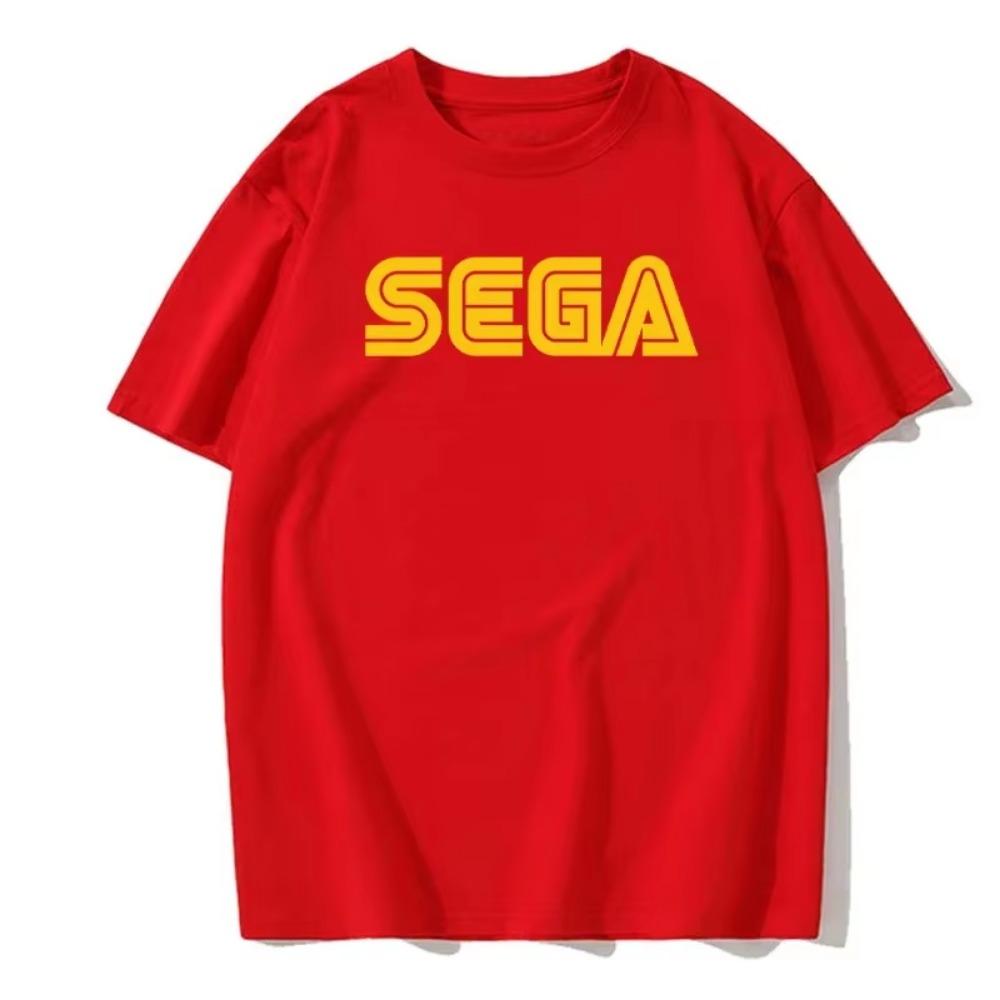 Ny ankomst Sega logotyp bokstavstryckt herr T-shirt sommar fritid kortärmad mode streetkläder Harajuku stor herr T-shirt
