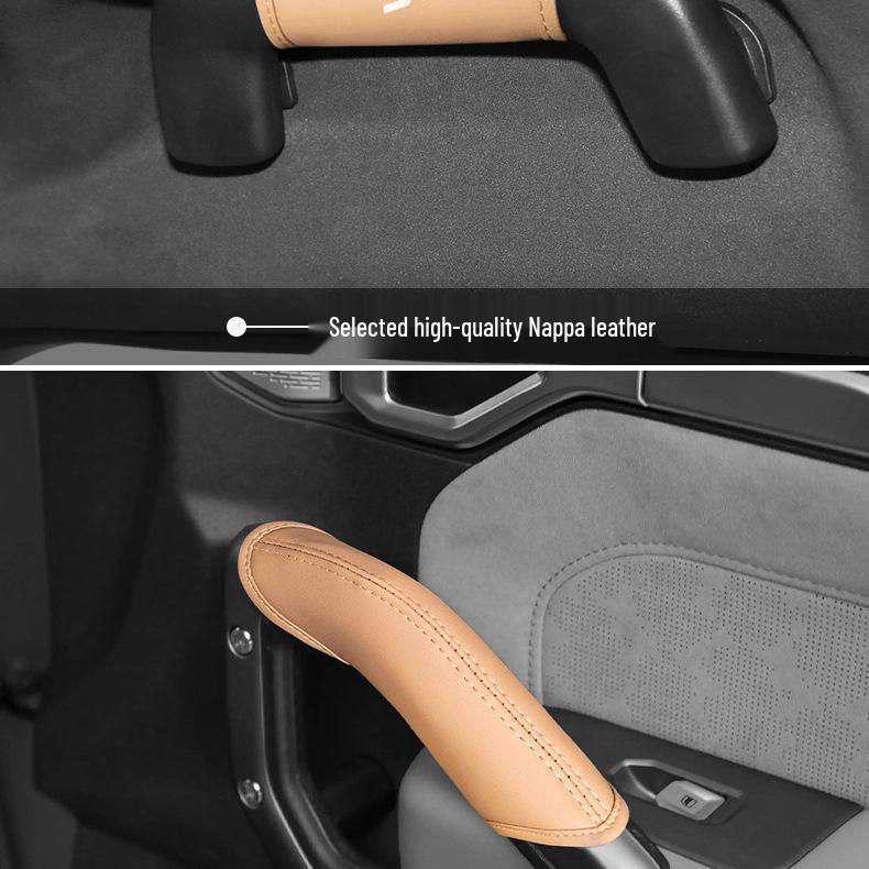 Jetour Traveller and Shan Hai T2 Car Door Handle Protective Leather Covers – Decorative Modification Supplies