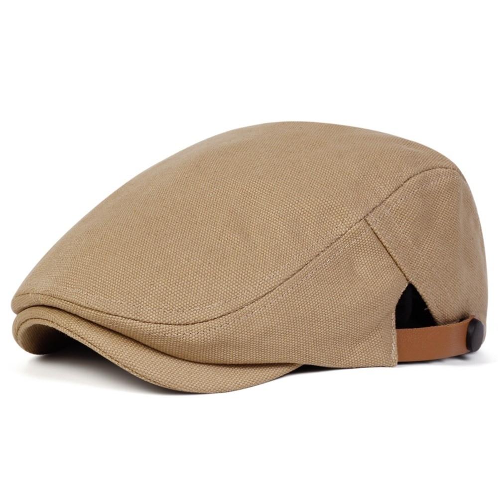 Casual Embroidery Flat Top Beret Adjustable Breathable Beret Comfort Fit Visor Cap Casual Wear хаки
