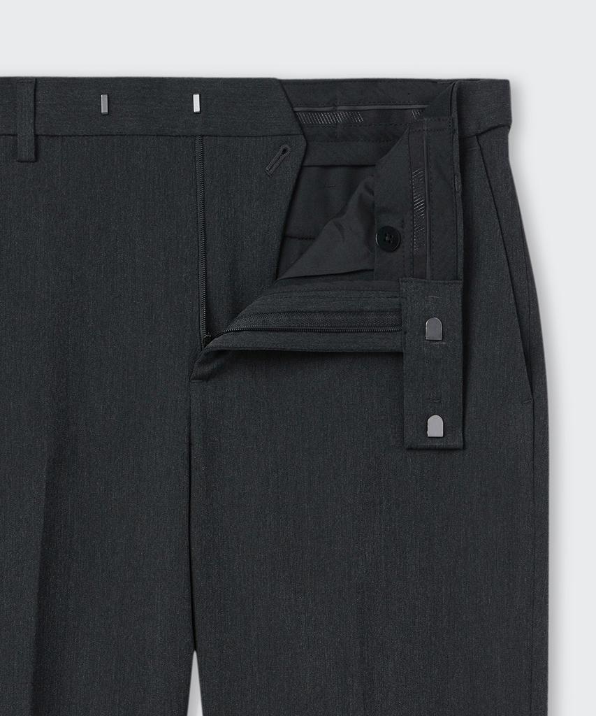 Musinsa Standard Straight Hidden Banding Slacks [Charcoal Gray]
