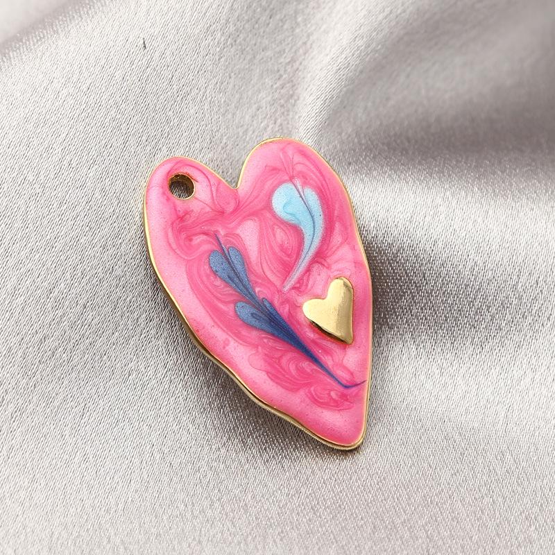 Zawieszka ze stali nierdzewnej z kroplą oleju na bransoletkę lub naszyjnik, otwór 2,5 mm, akcesorium do biżuterii DIY