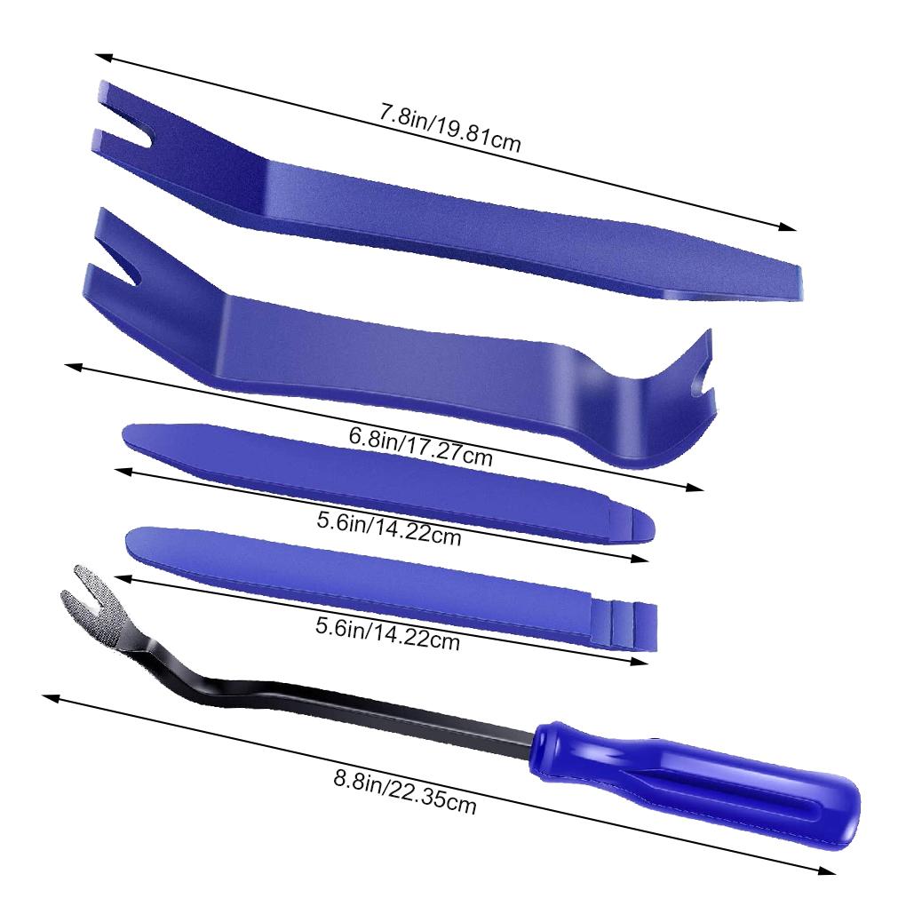 Kit 5 buc Unelte Demontare Auto Plastic Radio Auto Clip Panou Ușă Garnitură Bord Audio Demontare Instalator Kit Levier Set Remodelare