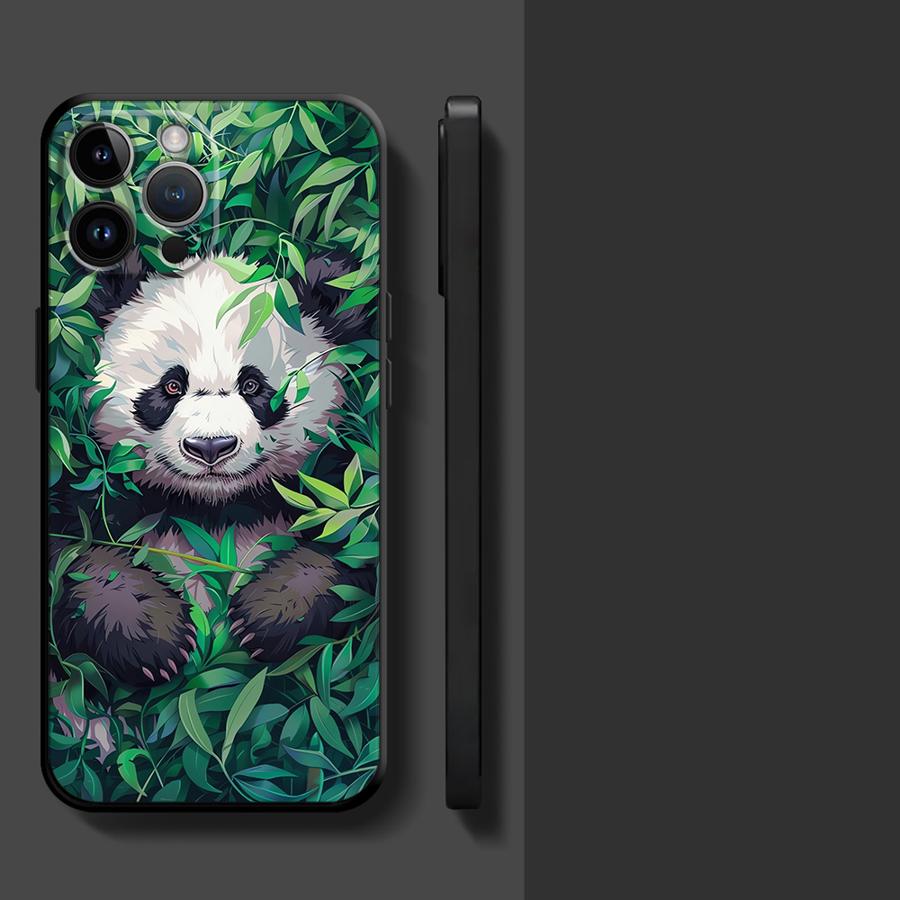 Bamboo Forest Panda Funda Phone Cover Phone Case for Apple iPhone 17 Pro Max 14 15 Pro 7 8 13 17e XR XS MAX Air 11 12 16