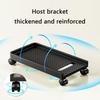 Carbon Fiber PC Case Holder Cart Mobile Adjustable Computer CPU Holder 20kg Weight Capacity